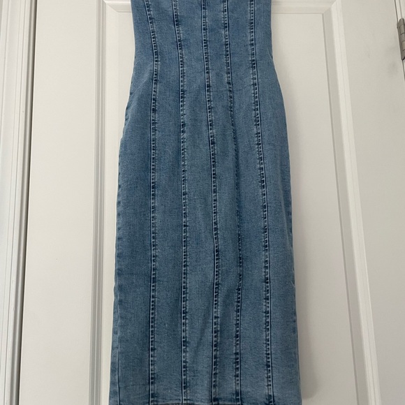 NWOT Denim Midi Dress - Picture 7 of 9